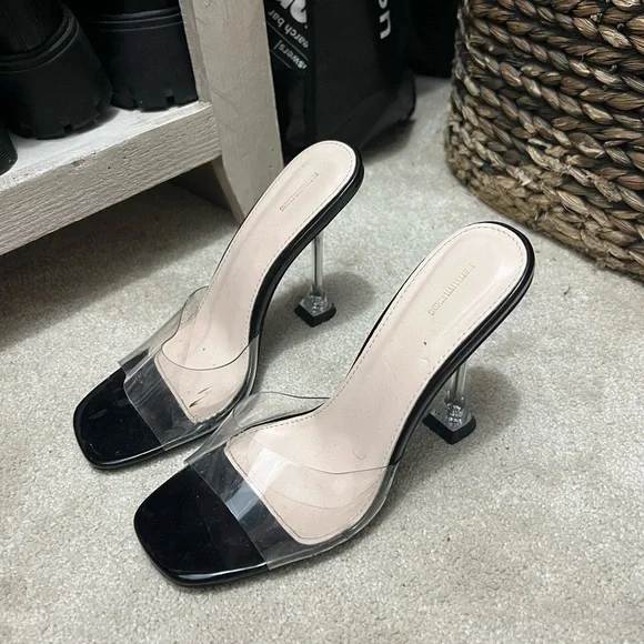 PrettyLittleThing Shoes Pretty Little Thing Clear Heels Poshmark